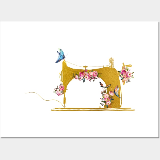 Sewing Machine Wall Art by erzebeth